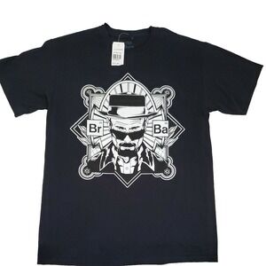 Breaking Bad Heisenberg T-Shirt Mens Medium Black Walter White Spencers 2013 New